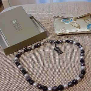 Cultured Freshwater Ringed Pearl 20" Necklace